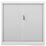 vidaXL Roldeurkast 90x40x90 cm staal grijs