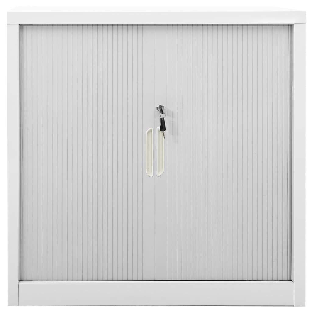 vidaXL Roldeurkast 90x40x90 cm staal grijs