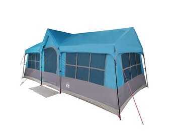 vidaXL Tenten met dak Blauw 622 x 295 x 238 cm Polyester