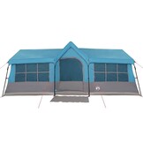 vidaXL Tenten met dak Blauw 622 x 295 x 238 cm Polyester