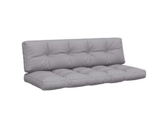 vidaXL Palletkussens 2 st. stof grijs - 56% Korting!