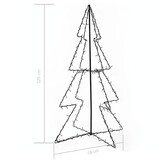 vidaXL Kegelkerstboom 160 LED's binnen en buiten 78x120 cm