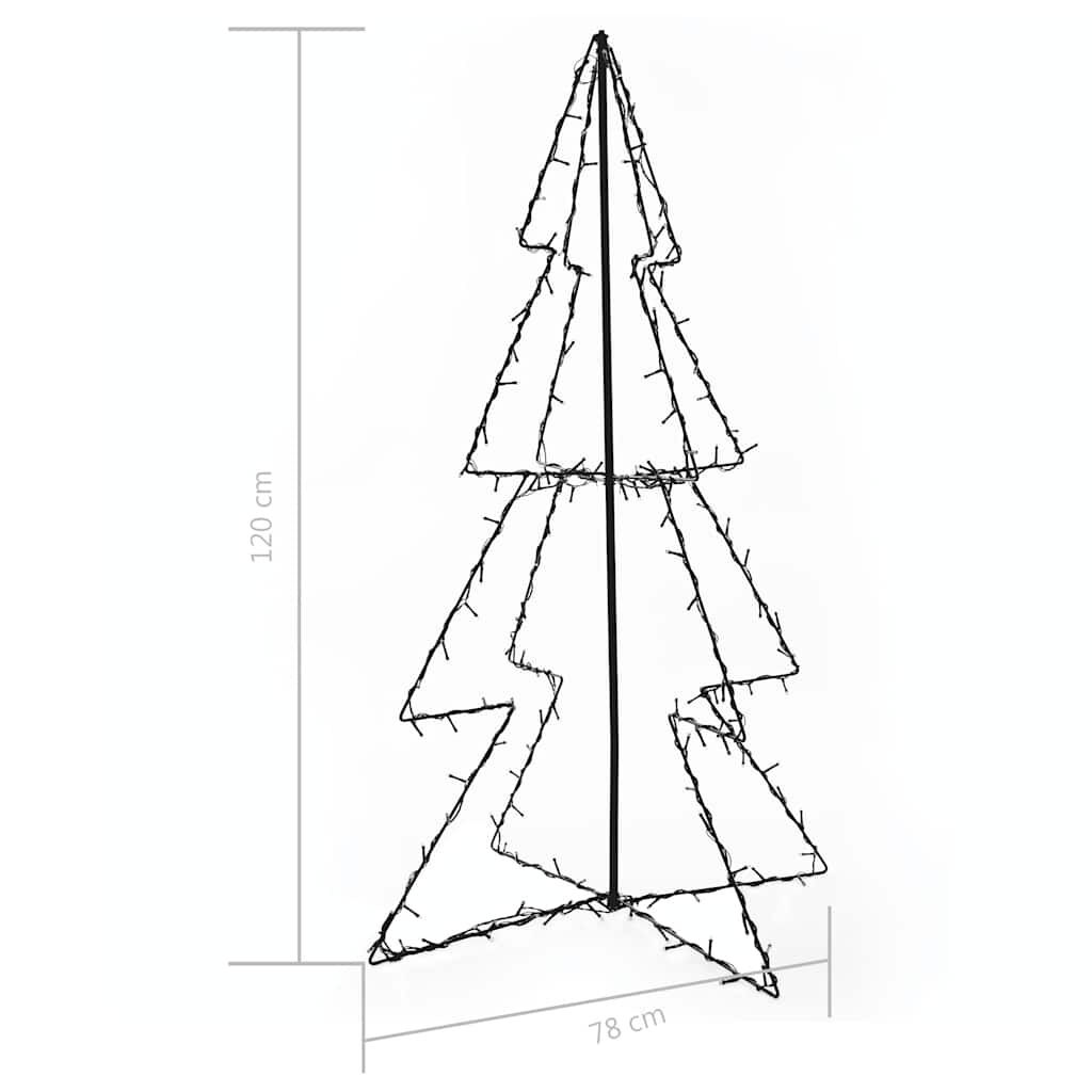 vidaXL Kegelkerstboom 160 LED's binnen en buiten 78x120 cm