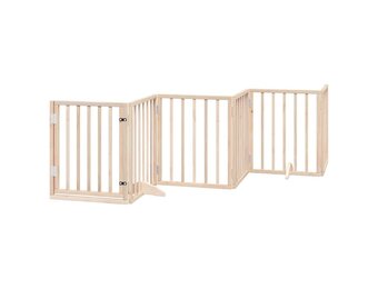 vidaXL Hondenhek 6 panelen 300cm Populierenhout - Nu 40% Korting!