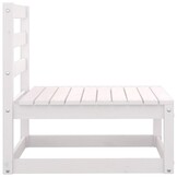 vidaXL 2-delige Loungeset met kussens massief grenenhout wit