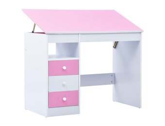 VidaXL Kindertekentafel Kantelbaar - Roze/Wit - 71% Korting!
