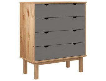 vidaXL Ladekast OTTA - 46% Korting - Massief Grenenhout