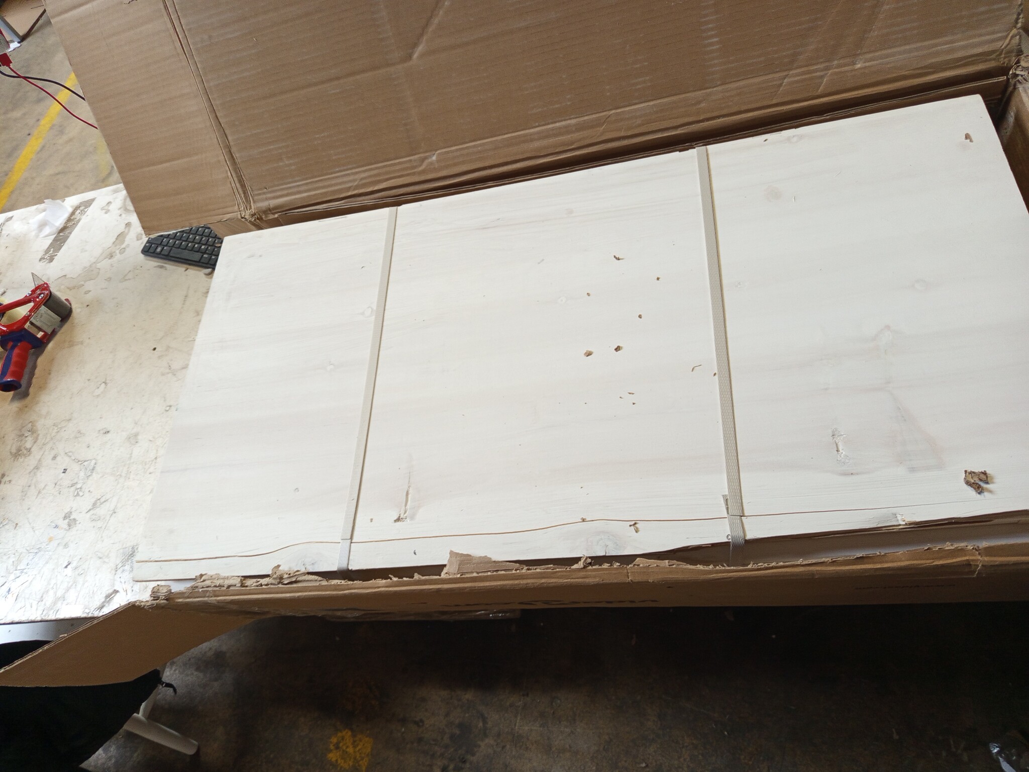 vidaXL Tuinbox 198,5x50x56,5 cm Massief Vurenhout Wit - 60% Korting!