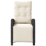 VidaXL Tuinstoelen Zwart - 2x Verstelbaar met Voetensteun | 40% Korting