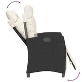 VidaXL Tuinstoelen Zwart - 2x Verstelbaar met Voetensteun | 40% Korting