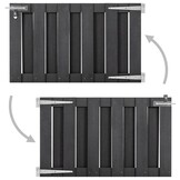 vidaXL Poort 100x60cm HKC Grijs - 40% Korting!