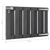 vidaXL Poort 100x60cm HKC Grijs - 40% Korting!