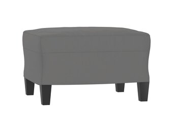 vidaXL Voetenbank (60x50x41 cm) Microvezel Donkergrijs - 40% Korting!