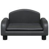 vidaXL Kinderbank Kunstleer Zwart - 40% Korting