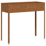 vidaXL Plantenbak - 100,5x40,5x90 cm Weervast Staal (40% Korting!)