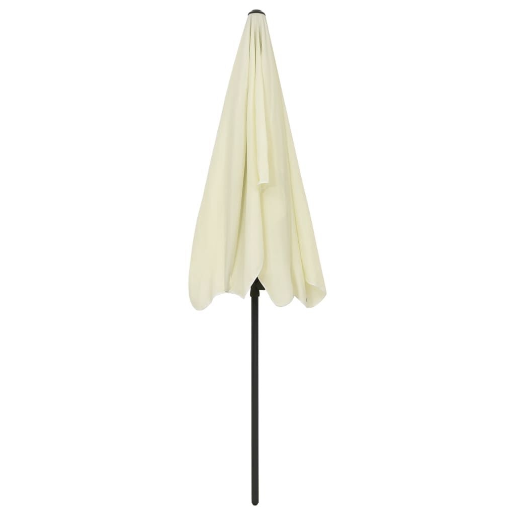 vidaXL Strandparasol 200x125 cm Zandgeel - 56% Korting!