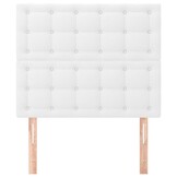 vidaXL Hoofdborden Kunstleer Wit - 2 stuks - 40% Korting