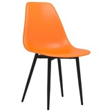 vidaXL Eetkamerstoelen 2 st PP oranje - 55% Korting