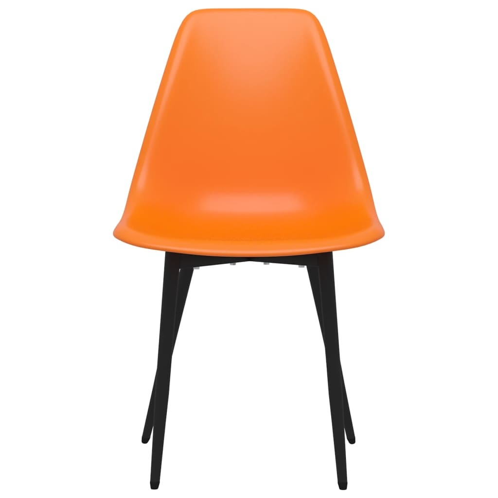 vidaXL Eetkamerstoelen 2 st PP oranje - 55% Korting