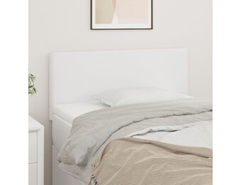 vidaXL Hoofdbord kunstleer wit 100x5x78/88 cm - 40% Korting!