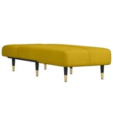 VidaXL Chaise Longue Fluweel Geel - 40% Korting!