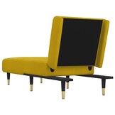 VidaXL Chaise Longue Fluweel Geel - 40% Korting!
