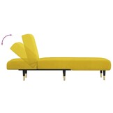 VidaXL Chaise Longue Fluweel Geel - 40% Korting!