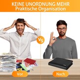 JUNDUN A4 Brandwerende Documentenmap (Zwart) - Nu 35% Korting!