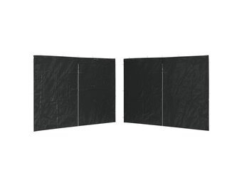 vidaXL Tentwanden met ritssluiting PE Antraciet (2 stuks) - 51% korting!