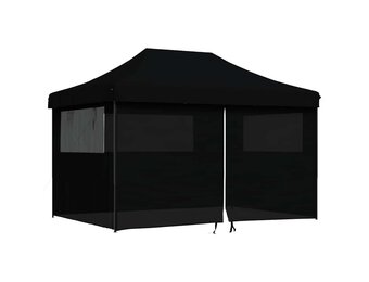 vidaXL Partytent Pop-up Zwart - 40% Korting!