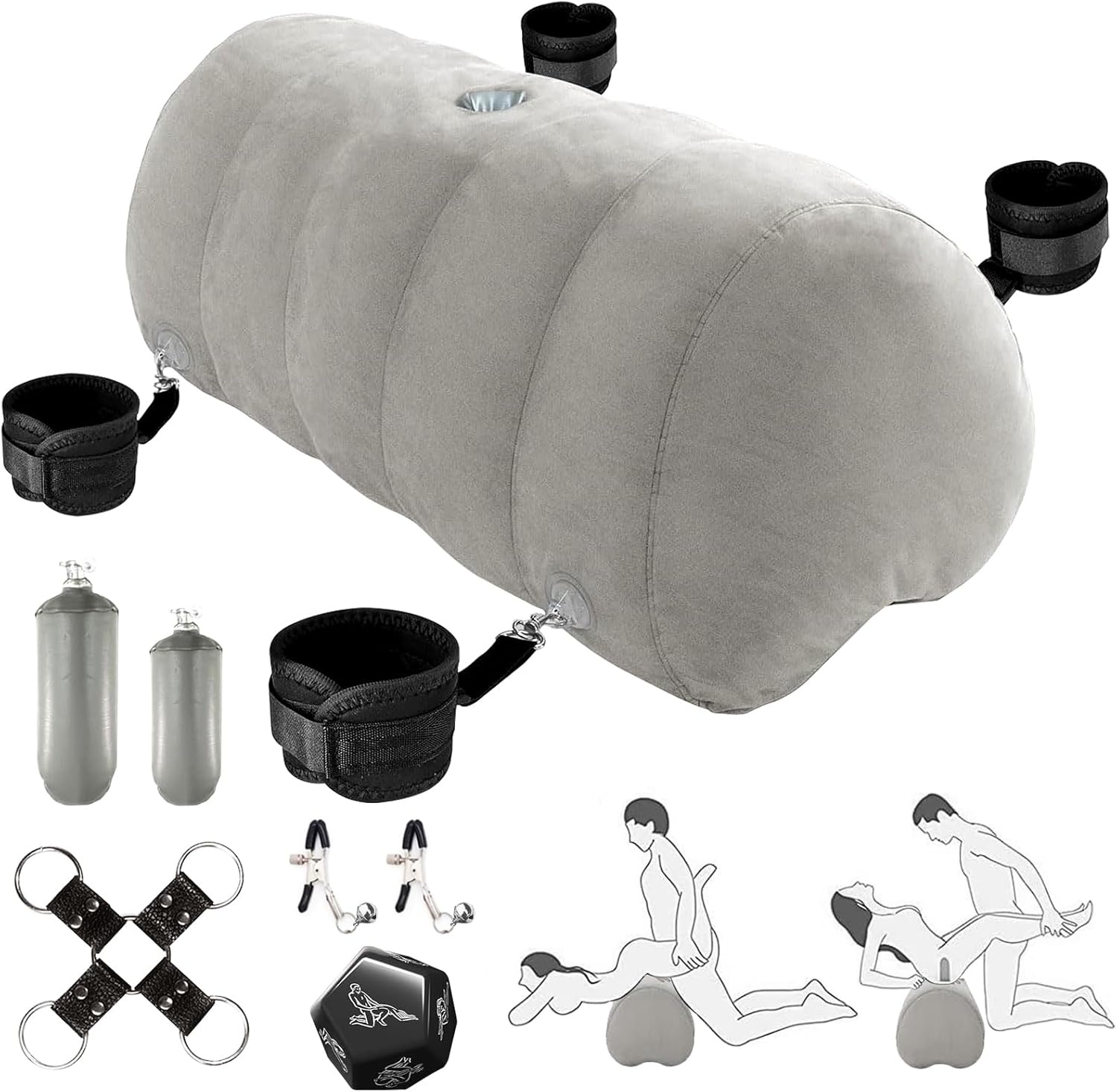 Lumbaal Kussen met Bondage Kit & Dildo Houder - 53% Korting!