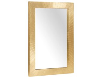 VidaXL Badkamer Spiegel Wandmontage - Zwart/Goud (50x70cm) - 55% Korting!