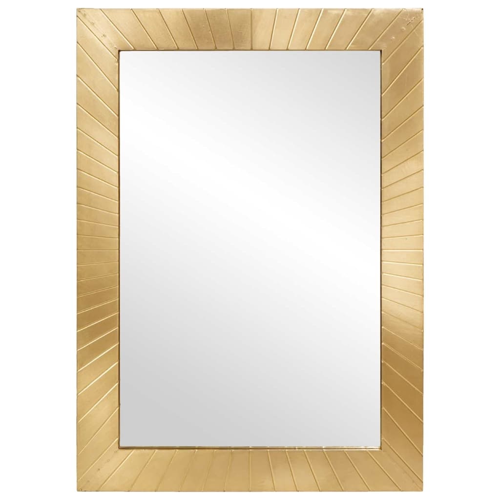 VidaXL Badkamer Spiegel Wandmontage - Zwart/Goud (50x70cm) - 55% Korting!