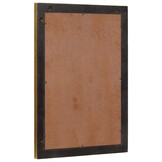 VidaXL Badkamer Spiegel Wandmontage - Zwart/Goud (50x70cm) - 55% Korting!