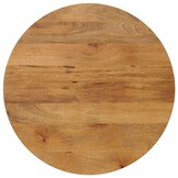 vidaXL Tafelblad rond Ø 80x2,5 cm massief ruw mangohout