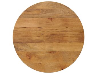 vidaXL Tafelblad rond Ø 80x2,5 cm massief ruw mangohout