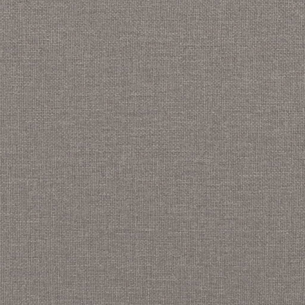 vidaXL Driezitsbank 180 cm stof taupe
