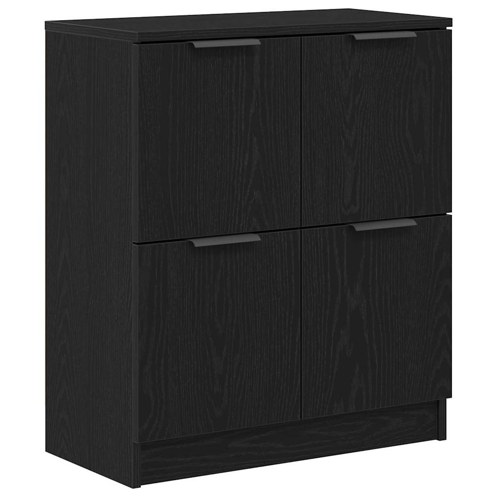 vidaXL Dressoir Zwart - 40% Korting! | Bewerkt Hout 60x30x70cm