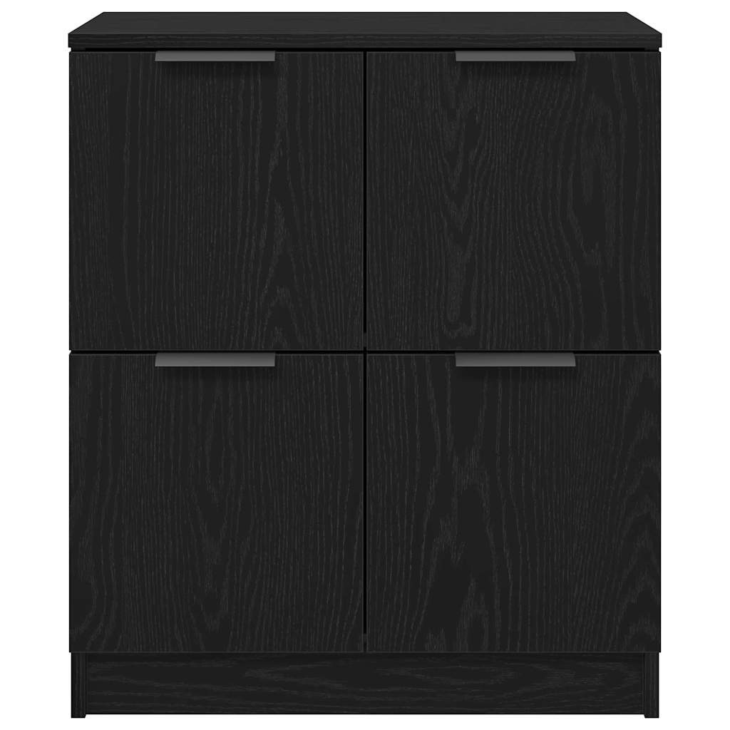 vidaXL Dressoir Zwart - 40% Korting! | Bewerkt Hout 60x30x70cm