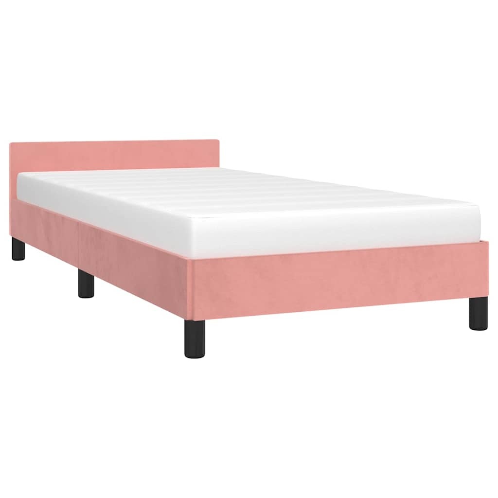 vidaXL Roze Fluweel Bedframe (90x190cm) - Nu 40% Korting!