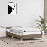 vidaXL Taupe Bedframe met Hoofdeinde - 80x200 cm - 40% Korting!