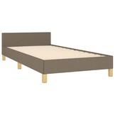 vidaXL Taupe Bedframe met Hoofdeinde - 80x200 cm - 40% Korting!