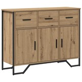 VidaXL Dressoir Artisanaal Eiken 97x32.5x74.5 cm - 40% Korting!