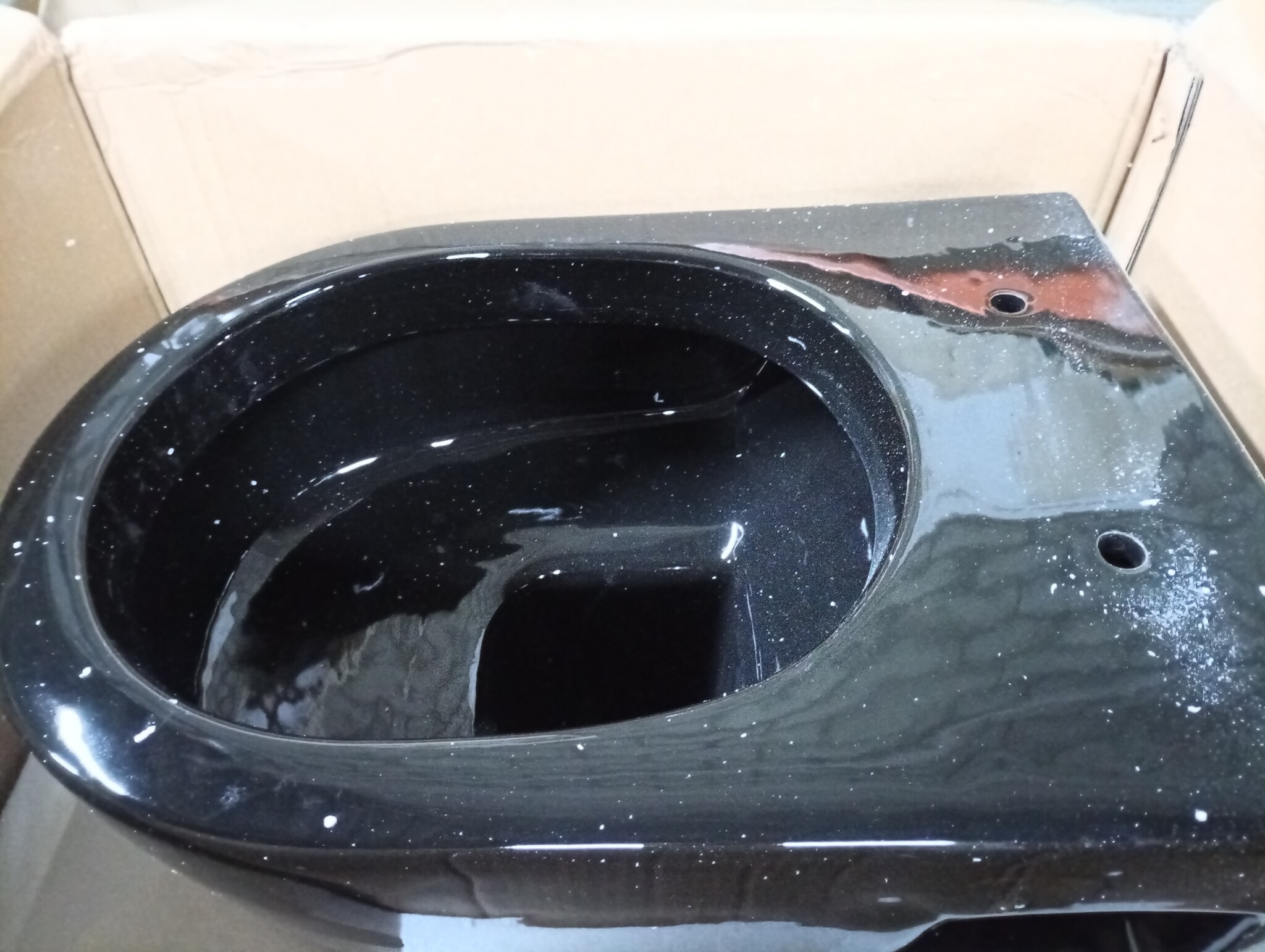 vidaXL Wandtoilet Keramiek Zwart - Nu 55% Korting!