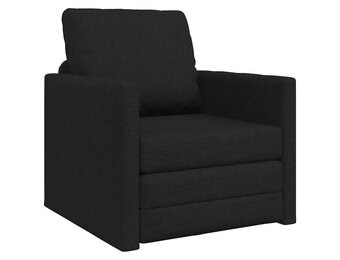 vidaXL Vloerslaapbank Zwart - 40% Korting!