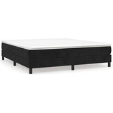 vidaXL Fluweel Bedframe Zwart 160x200 cm - Nu met 40% Korting!