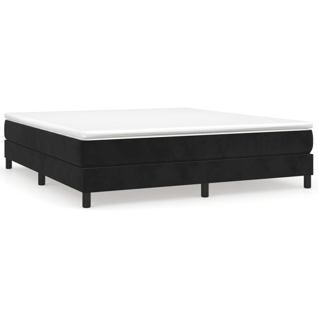 vidaXL Fluweel Bedframe Zwart 160x200 cm - Nu met 40% Korting!