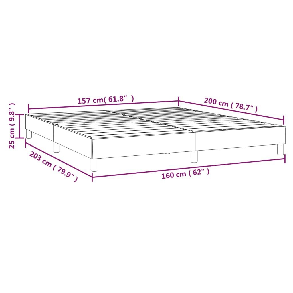 vidaXL Fluweel Bedframe Zwart 160x200 cm - Nu met 40% Korting!