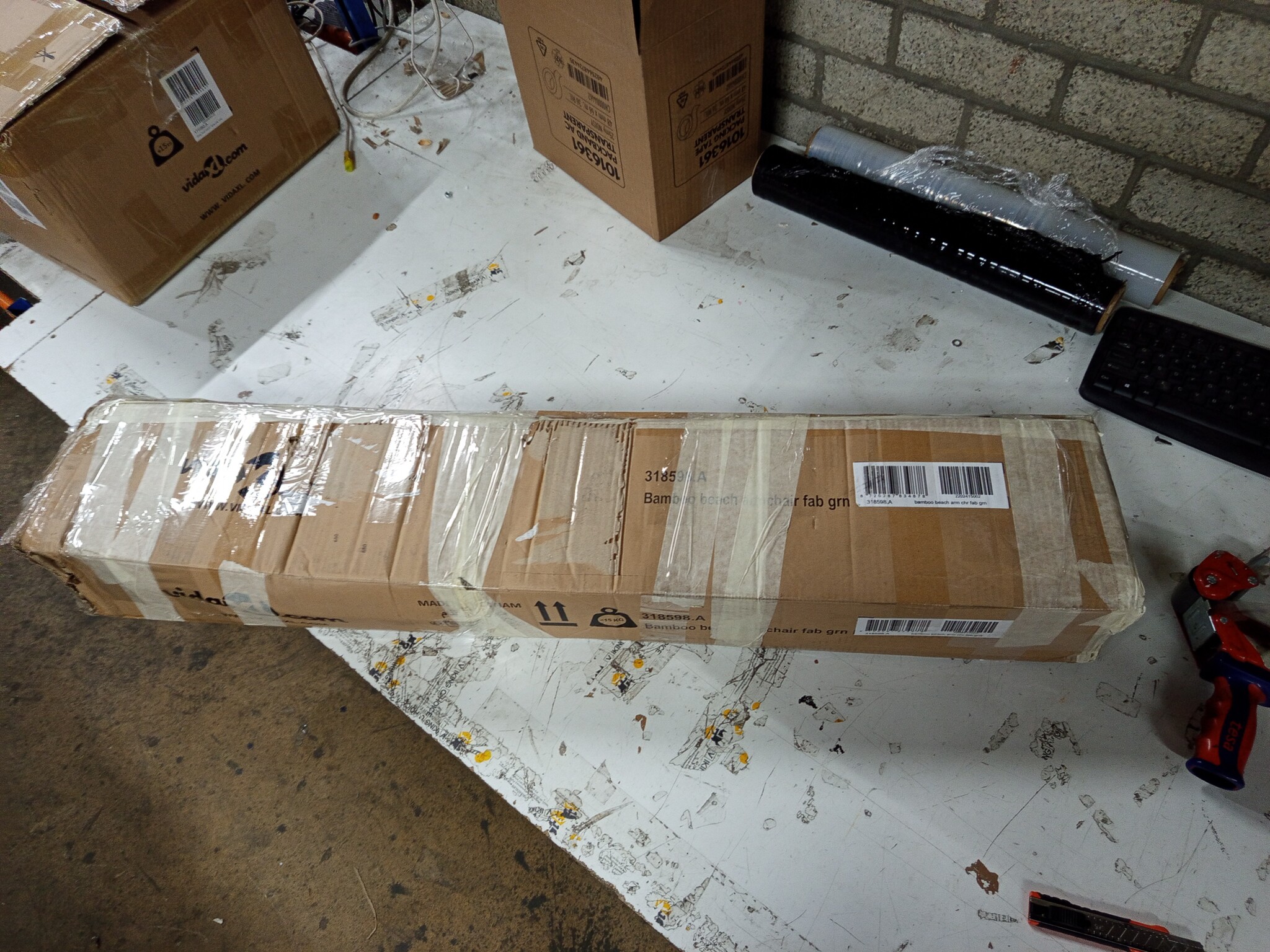 vidaXL Terrasstoel Bamboe & Canvas Groen - 67% Korting!