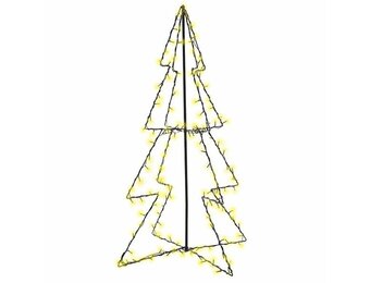 vidaXL Kegelkerstboom 160 LED's (binnen/buiten) - 67% Korting!